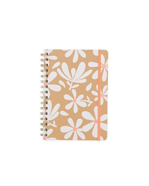 HEMA Notitieboek A5 spiraal karton bloemen, Diversen, Agenda's, Nieuw, Verzenden