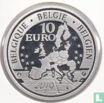 België 10 euro 2010 (PROOF) 100th anniversary of the bir.., Verzenden, Losse munt, Goud