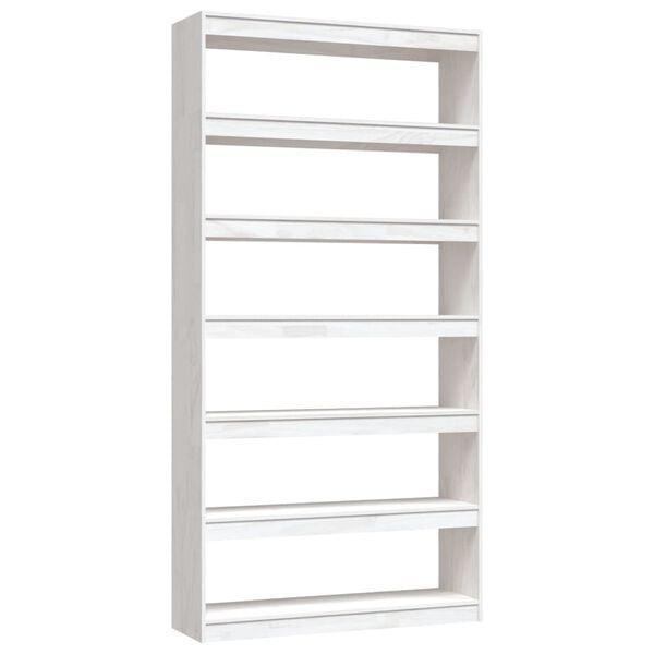 Boekenkast 200cm Wit | B-keuze | Scherpe Prijs, Huis en Inrichting, Kasten | Boekenkasten, 25 tot 50 cm, Met plank(en), Nieuw