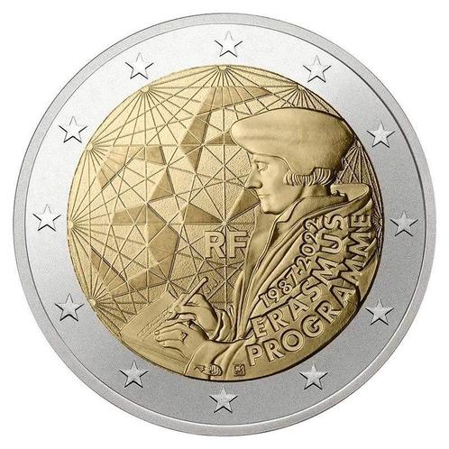 Frankrijk 2 Euro Erasmus 2022 UNC, Postzegels en Munten, Munten | Europa | Euromunten, Verzenden