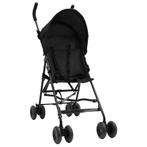 vidaXL Kinderbuggy staal antracietkleurig en zwart, Kinderen en Baby's, Kinderwagens en Combinaties, Verzenden, Nieuw