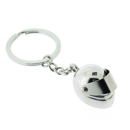 Sleutelhanger zilveren scooterhelm, Motoren, Kleding | Motorkleding, Nieuw met kaartje, Verzenden
