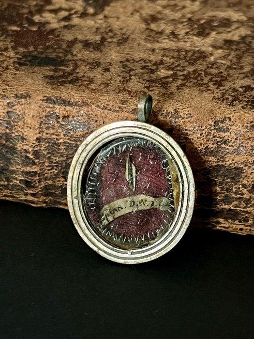 Reliekhouder - Glas, Legering - 1800-1850 - Heilige, Antiek en Kunst, Kunst | Niet-Westerse kunst