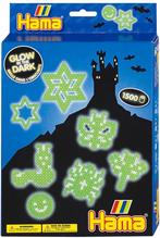 Hama - Glow In The Dark Strijkkralen (1500 stuks) | Hama -, Hobby en Vrije tijd, Verzenden, Nieuw