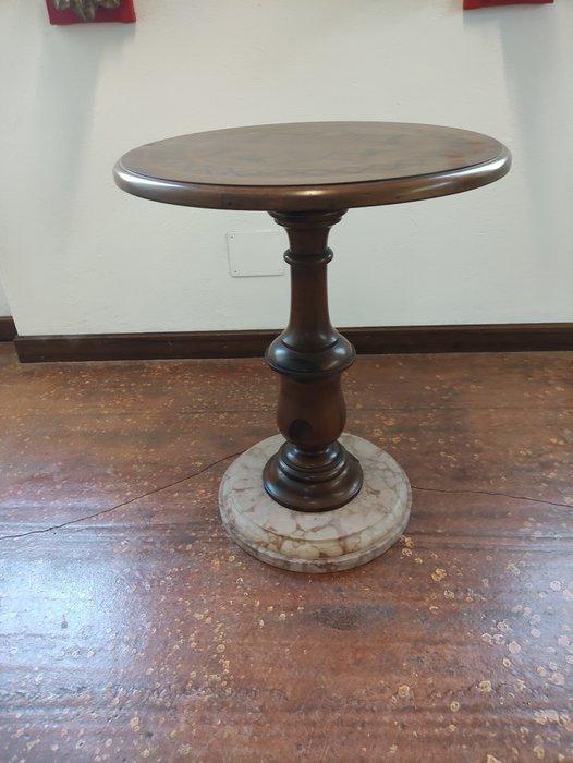 Bijzettafel - hard hout, Steen - Basis in steen, Antiek en Kunst, Curiosa en Brocante