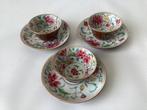 qianlong - Kop en schotel (3) - kop en schotels -, Antiek en Kunst