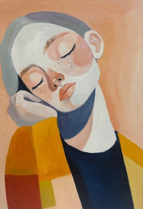 Enzo (XX) - Dormeuse 61, Antiek en Kunst, Kunst | Schilderijen | Modern