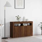 vidaXL Dressoir bruin eikenkleur 116 x 30 x 75 cm Bewerkt, Verzenden, Nieuw, Overige houtsoorten, Minder dan 50 cm