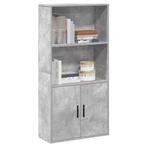 vidaXL Boekenkast 60x24x120 cm bewerkt hout betongrijs, Huis en Inrichting, Kasten | Boekenkasten, Verzenden, Nieuw, Overige houtsoorten