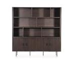Wandkast Remi 200x37cm - bruin | Eleonora, Huis en Inrichting, Ophalen of Verzenden, Nieuw