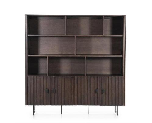 Wandkast Remi 200x37cm - bruin | Eleonora, Huis en Inrichting, Kasten | Wandmeubels, Nieuw, Ophalen of Verzenden