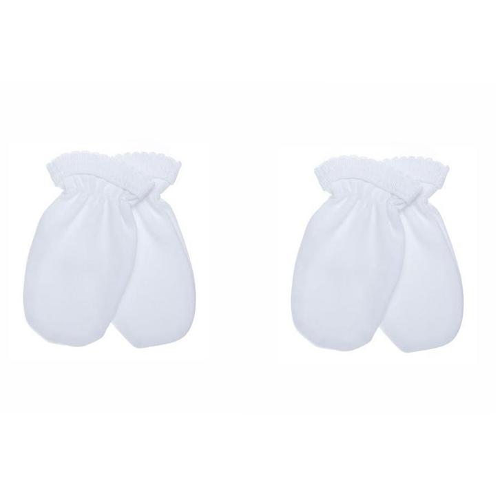Petit Villain Extra Soft Wit Anti Krabwantje 2 Stuks, Kinderen en Baby's, Babykleding | Overige, Nieuw, Verzenden