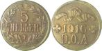 5 Heller 1916t Ws Rs doppelt ! Jn 723, Postzegels en Munten, Munten | Europa | Niet-Euromunten, Verzenden