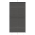 vidaXL Plissé rolgordijn 105x200cm stofbreedte 104,4cm, Verzenden, Nieuw, Zwart