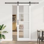 vidaXL Schuifdeur met Hardware Set ORKDALWit 83x232 cm, Verzenden, Nieuw