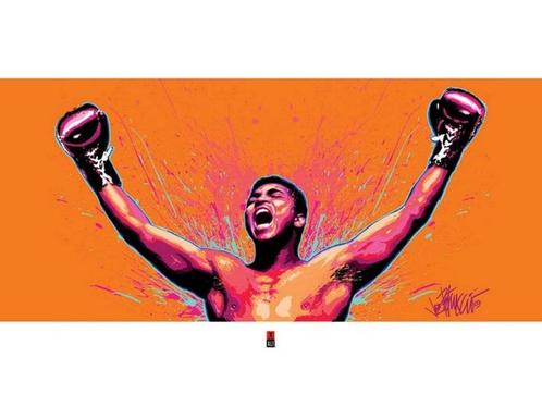 Kunstdruk Muhammad Ali Loud 80x60cm, Huis en Inrichting, Woonaccessoires | Schilderijen, Tekeningen en Foto's, Nieuw, Verzenden