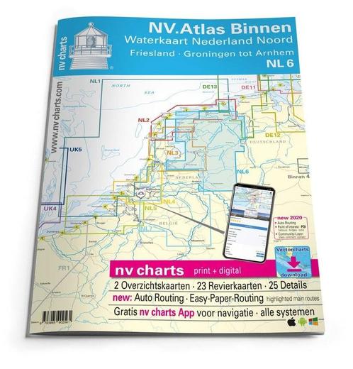 NV Atlas 2025 NL6 Nederland Noord en Friesland, Watersport en Boten, Accessoires en Onderhoud, Nieuw, Ophalen of Verzenden