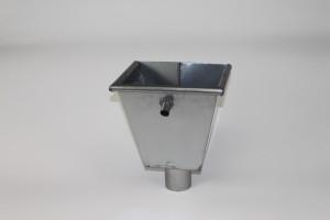 zinken vergaarbak vierkant  Ø100mm Grootmodel, Doe-het-zelf en Verbouw, Buizen en Afvoer, Ophalen of Verzenden