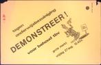 Demonstratie tegen onderwijsbezuiniging op poster (Posters), Verzenden, Nieuw, Overige onderwerpen, Met lijst