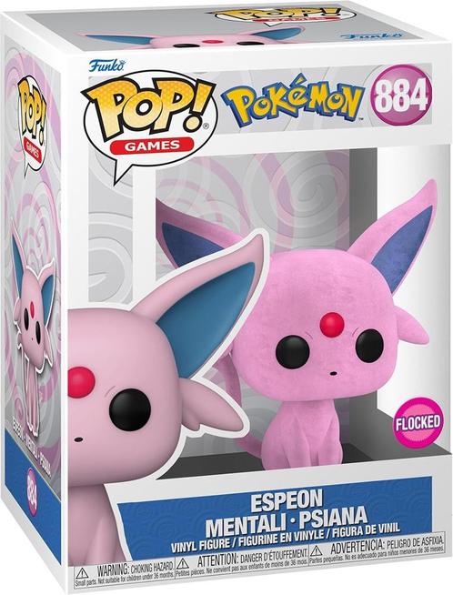 Funko Pop! - Espeon (Flocked) #844 | Funko - Hobby Artikelen, Verzamelen, Poppetjes en Figuurtjes, Nieuw, Verzenden