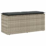 vidaXL Tuinbank met kussen 110x40x44 cm poly rattan, Tuin en Terras, Tuinbanken, Verzenden, Nieuw, Rotan