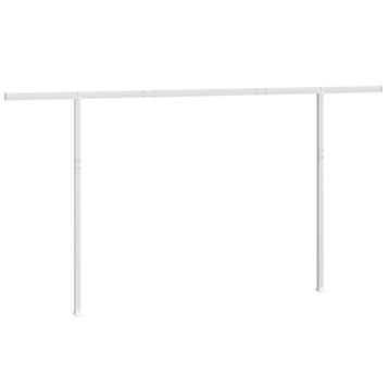 Afdak luifelpaalset 450x245cm wit ijzer | retourdeal | 47% beschikbaar voor biedingen