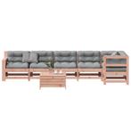 vidaXL 7-delige Loungeset met kussens massief douglashout, Tuin en Terras, Verzenden, Nieuw, Loungeset
