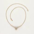 Halsketting - 14 karaat Geel goud Diamant (Natuurlijk), Sieraden, Tassen en Uiterlijk, Kettingen, Nieuw