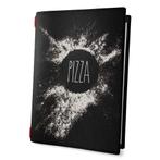 Menumap voor 4 menukaarten (A4)  - type: ECO-Black-Pizza