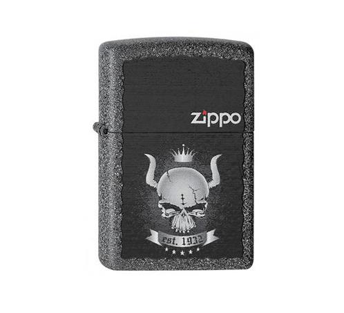 Zippo Skull crown - Zippo Regular - Alle Zippo's, Verzamelen, Rookartikelen, Aanstekers en Luciferdoosjes, Aansteker, Nieuw, Verzenden