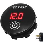 ProRide Universele Voltmeter Inbouw 12-24V DC met Aan/uit, Verzenden, Nieuw