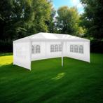 Paviljoen Novara met 5 zijpanelen, waterdicht, 6x3m - wit, Verzenden, Nieuw
