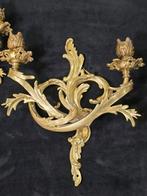 Wandkandelaar (2) - Verguld brons - Brons appliques