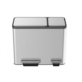 Trio prullenbak - EKO - EcoCase (15+15+15 liter, Mat RVS), Huis en Inrichting, Woonaccessoires | Overige, Nieuw, Verzenden