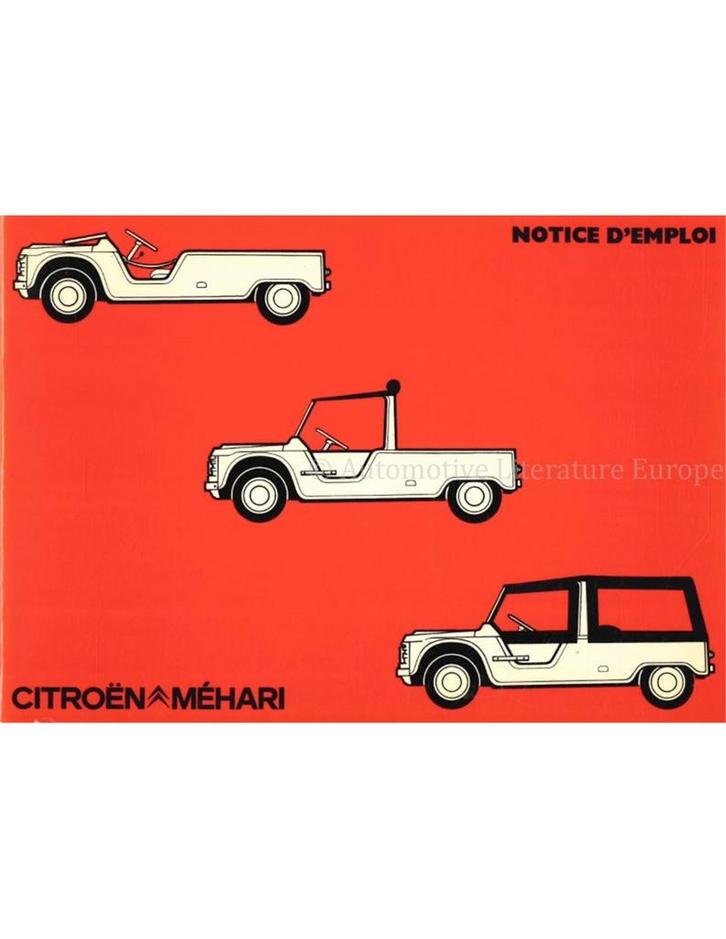 1980 CITROEN MEHARI INSTRUCTIEBOEKJE FRANS, Auto diversen, Handleidingen en Instructieboekjes