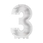 Witte Ballonnen Standaard 3 Jaar 81cm, Verzenden, Nieuw