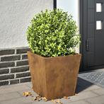 vidaXL Plantenbak 40x40x40 cm weervast staal, Verzenden, Nieuw, Metaal
