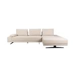 *WOONWINKEL* Dutchbone Shelly Off-White Moderne Hoekbank Cha, Verzenden, Nieuw