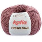 Katia Merino Aran - 84 donkerheide - Merinogaren, Hobby en Vrije tijd, Breien en Haken, Ophalen of Verzenden, Nieuw