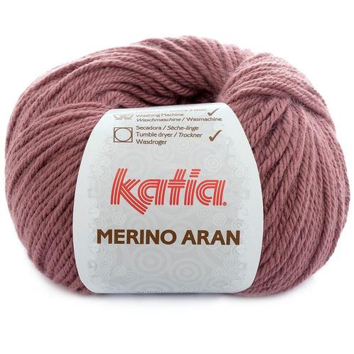 Katia Merino Aran - 84 donkerheide - Merinogaren, Hobby en Vrije tijd, Breien en Haken, Ophalen of Verzenden