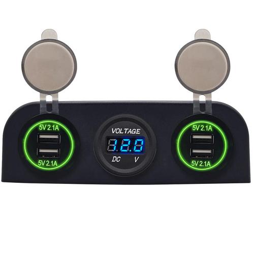 ProRide 12V USB Autolader 4 Poorten - 5V/2.1A - P117215 -, Doe-het-zelf en Verbouw, Elektra en Kabels, Nieuw, Verzenden