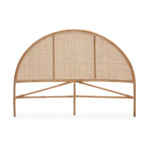 *WOONWINKEL* Kave Home Quiterie Round Rond Rotan Hoofdbord N, Huis en Inrichting, Slaapkamer | Bedden, Bruin, Nieuw, Verzenden