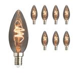 Set van 8 LED kaarslampen E14 | 4 watt dimbaar | 1800K extra, Verzenden, Overige typen, E14 (klein), Nieuw