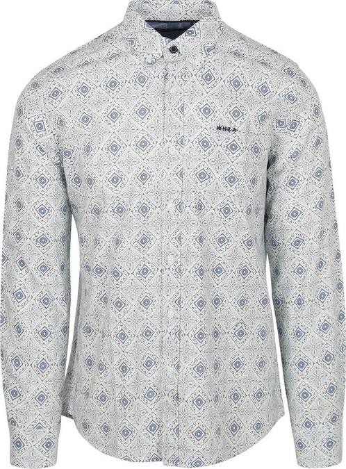 NZA Overhemd Karson Linnen Blend Blauw maat M Heren, Kleding | Heren, Overhemden, Nieuw, Verzenden