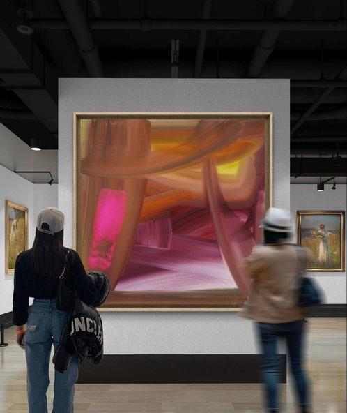 Pirminia - Melting Plastic, Antiek en Kunst, Kunst | Schilderijen | Modern