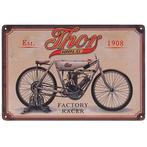 Metalen plaatje - Motor Thor Factory Racer NIEUW, Ophalen of Verzenden, Nieuw