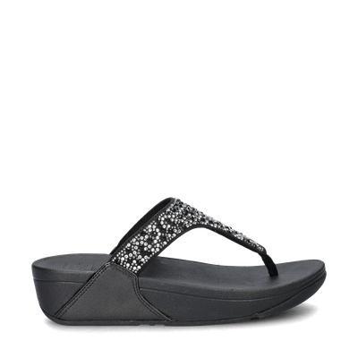 Fitflop Lulu Crystal Mix slippers voor dames in het Zwart, Kleding | Dames, Schoenen, Slippers, Zwart, Nieuw, Verzenden