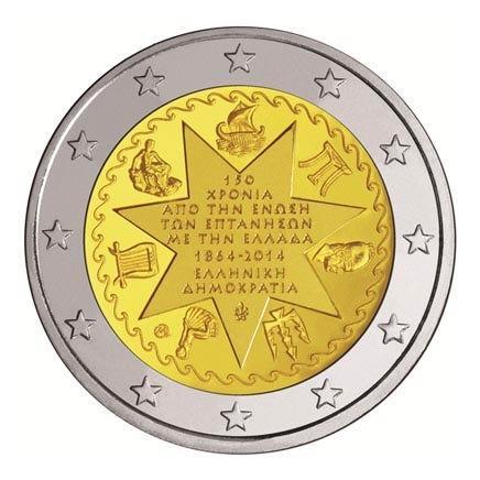 Griekenland 2 Euro Ionische Eilanden 2014, Postzegels en Munten, Munten | Europa | Euromunten, Verzenden