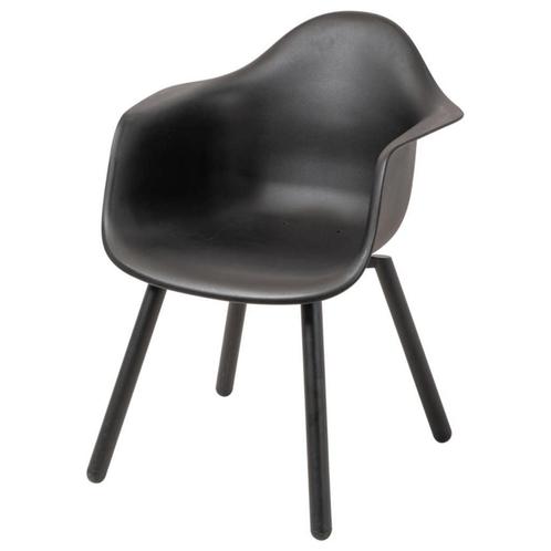 Montreux tuinstoel zwart/zwart, Huis en Inrichting, Stoelen, Zwart, Nieuw, Ophalen of Verzenden