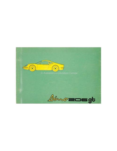 1969 FERRARI DINO 206GT ONDERDELENHANDBOEK 39/69, Auto diversen, Handleidingen en Instructieboekjes